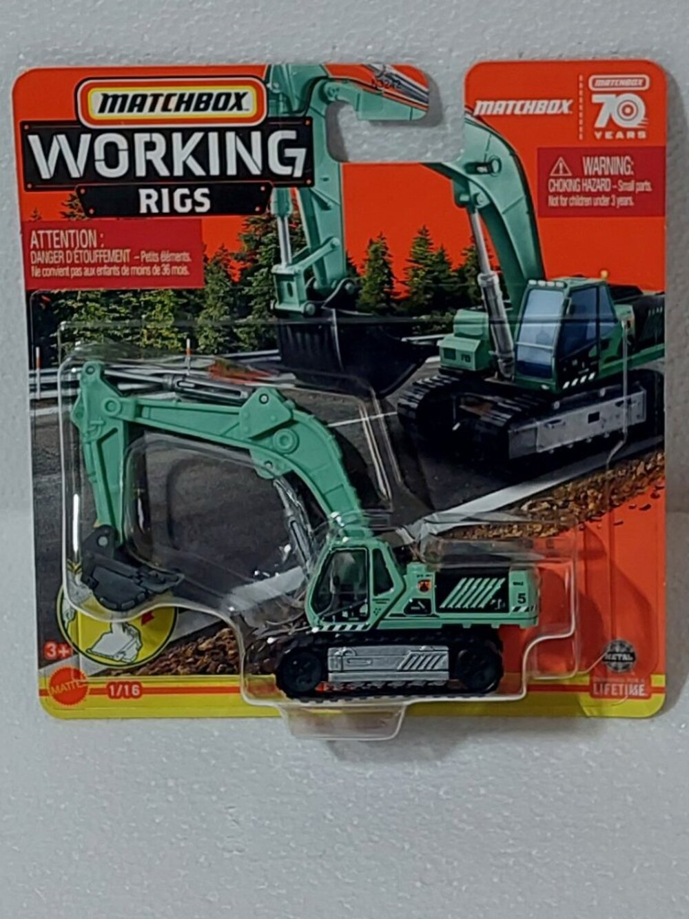 MBX Excavator Matchbox 70th Anniversary Real Working Rigs 2023